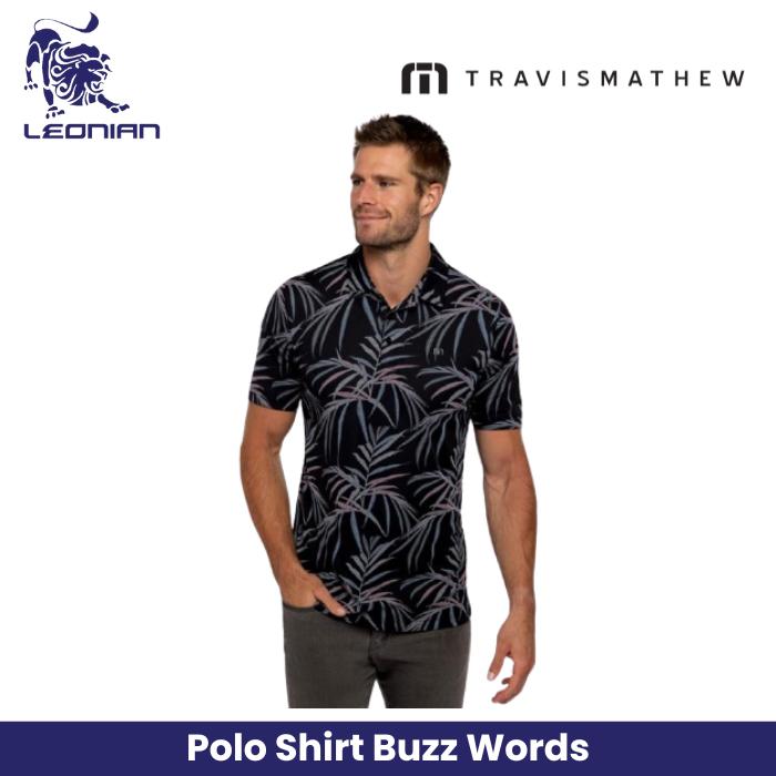 TravisMathew Buzz Words Men's Golf Polo Shirt