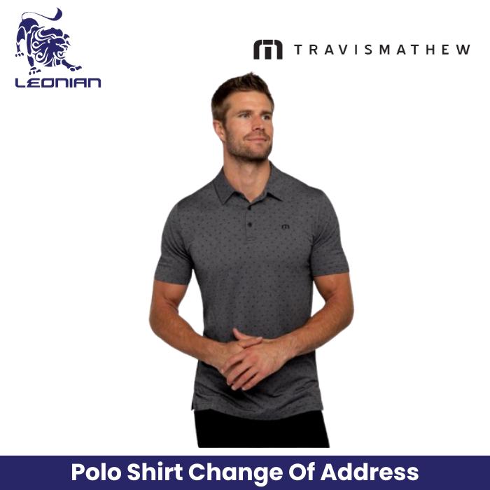 TravisMathew Change Of Address Men's Golf Polo Shirt