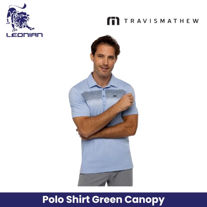 TravisMathew Green Canopy Men's Golf Polo Shirt