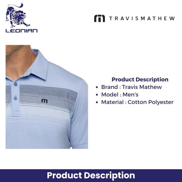 TravisMathew Green Canopy Men's Golf Polo Shirt