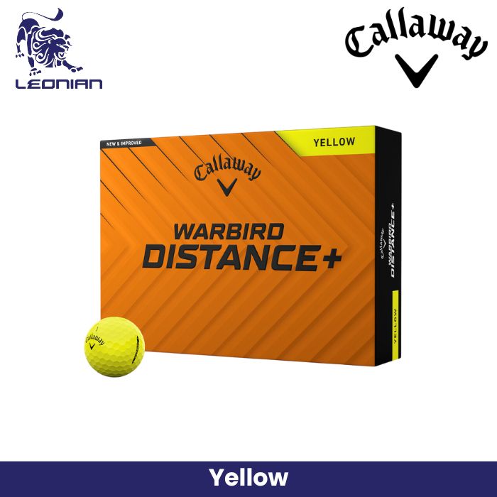Bola Golf Callaway Warbird Distance+ Kuning 2025